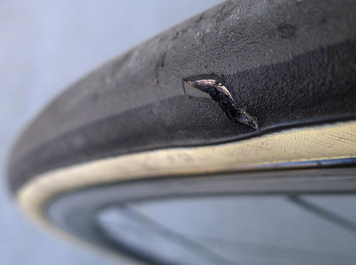 Bike "stuff" ripped tire