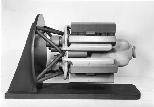 Scale wood model of aircraft engine by fangleman