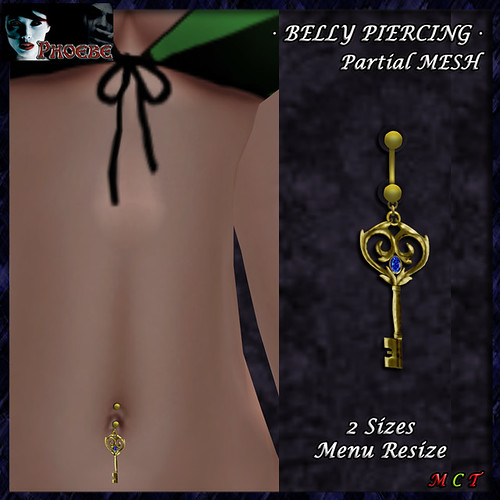 [NEW! ON SALE!] *P* Keep my secrets Belly Piercing (P-MESH)