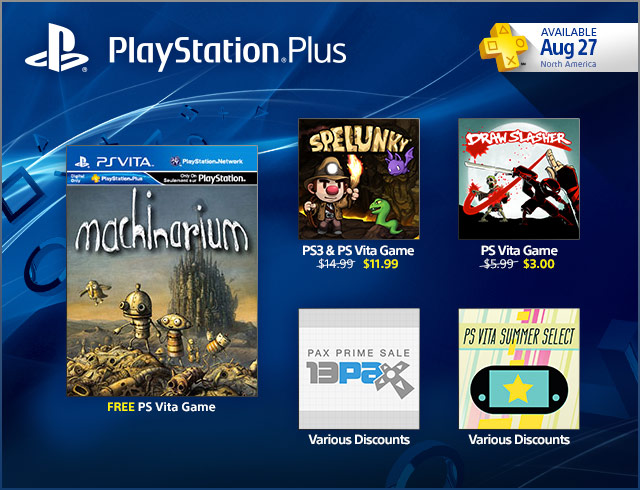 PlayStation Plus Update 8/27/2013
