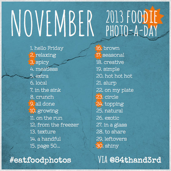 2013 November - #eatfoodphotos - Photo-a-day challenge