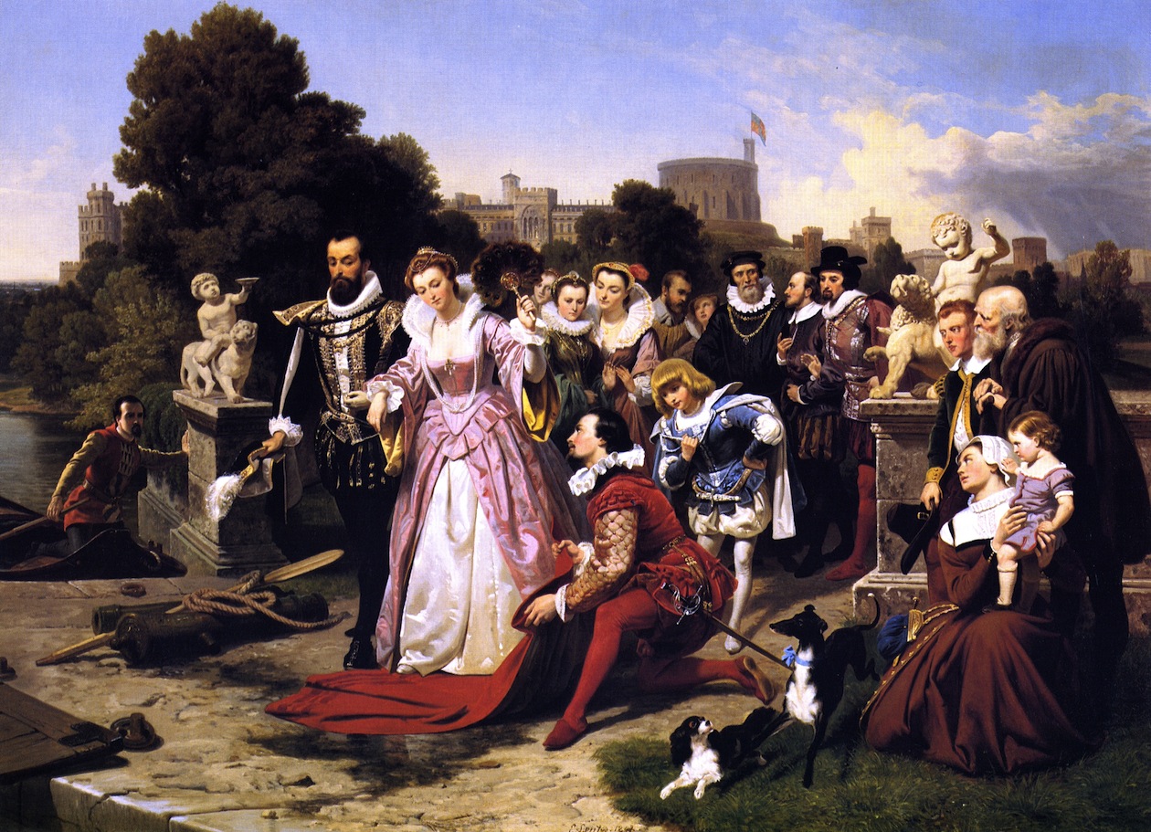 Elizabeth and Raleigh by Emanuel Gottlieb Leutze, 1848