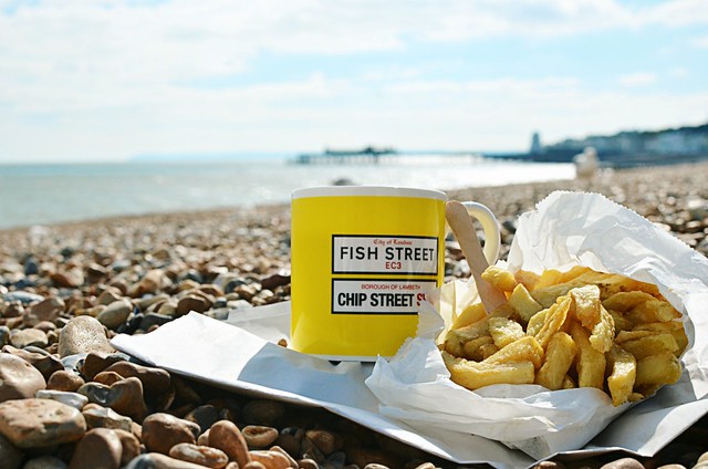 Day 160/365 - Seaside Tea and Chips