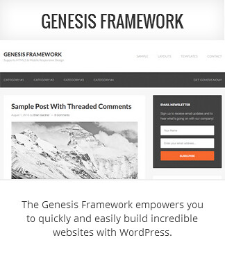 Genesis child themes and Genesis Framework