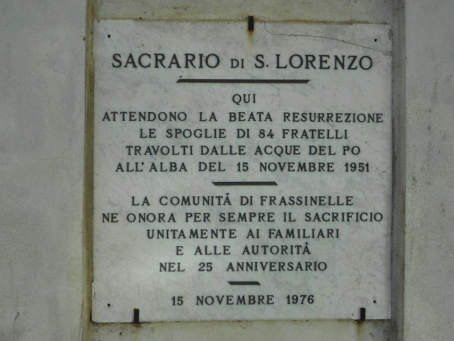 sacrario di San Lorenzo, Passo, Frassinelle Polesine