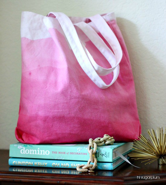 Hi Sugarplum | DIY Dip-Dyed Ombre Bag