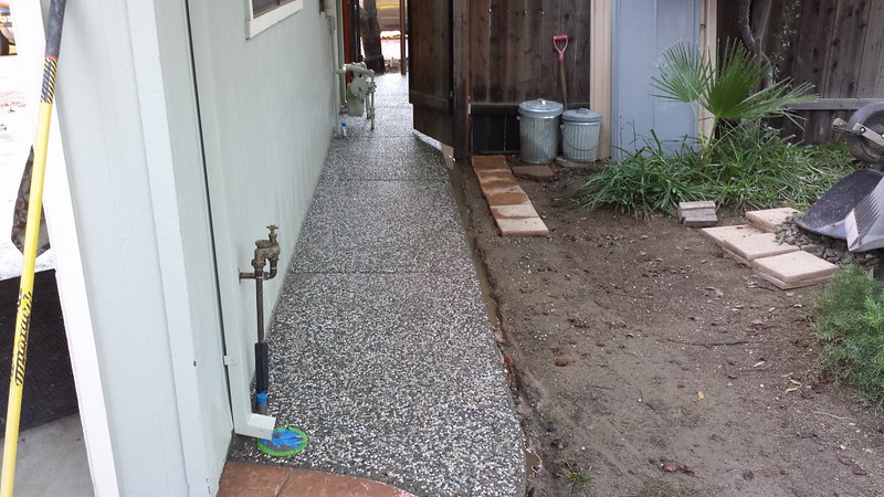Exposed Aggregate Concrete Walkway In Davis
