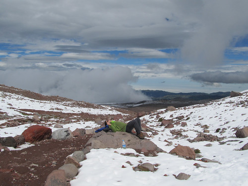 Descente du volcan Chimborazo à vélo: avant le sport, le réconfort... ;)