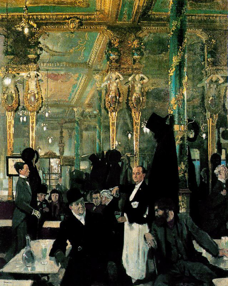 The Cafe Royal, London by Sir William Orpen, R.A., R.H.A. - 1912