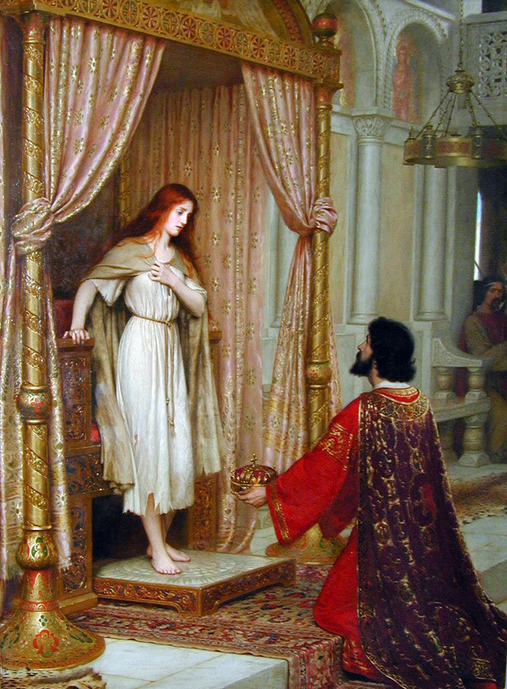 The King and the Beggar-maid by Edmund Blair Leighton