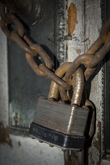 Old Rusty Lock and Chain