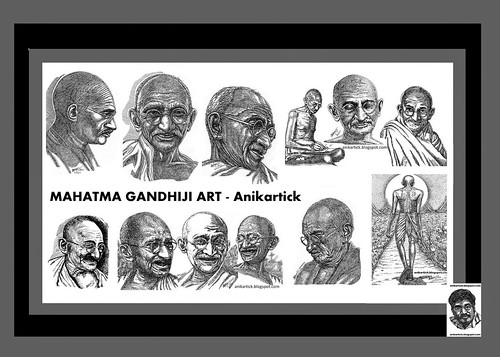 GANDHI WORLD FOUNDATION ART and ACTIVITIES - GANDHI - Father of Nation - MAHATMA For US - We Must Follow Our LEGEND LEADER to protect us against from Violence Ever - Thanks a lot - ANI Artist,India