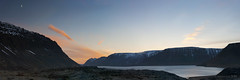 nightfall over Iceland's Arnarfjordur