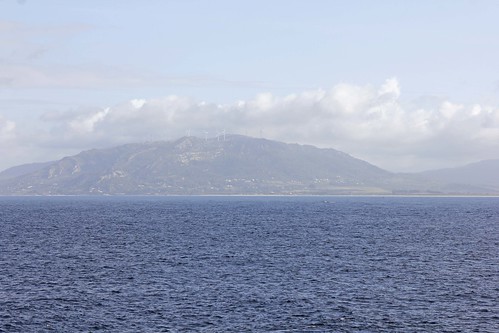 View of Spain from the Ferry to Tangier, Morocco