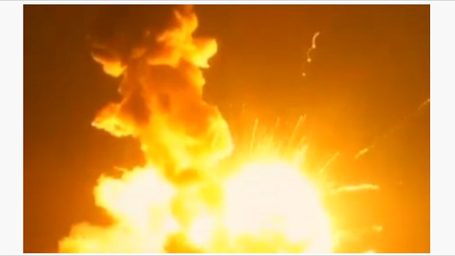 Explosion of Antares Rocket at T+6 Seconds