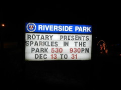 Sparkles in the Park Dec.'14