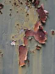 Rust, peeling paint