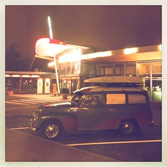 On the road again #vintage #highway #night #car