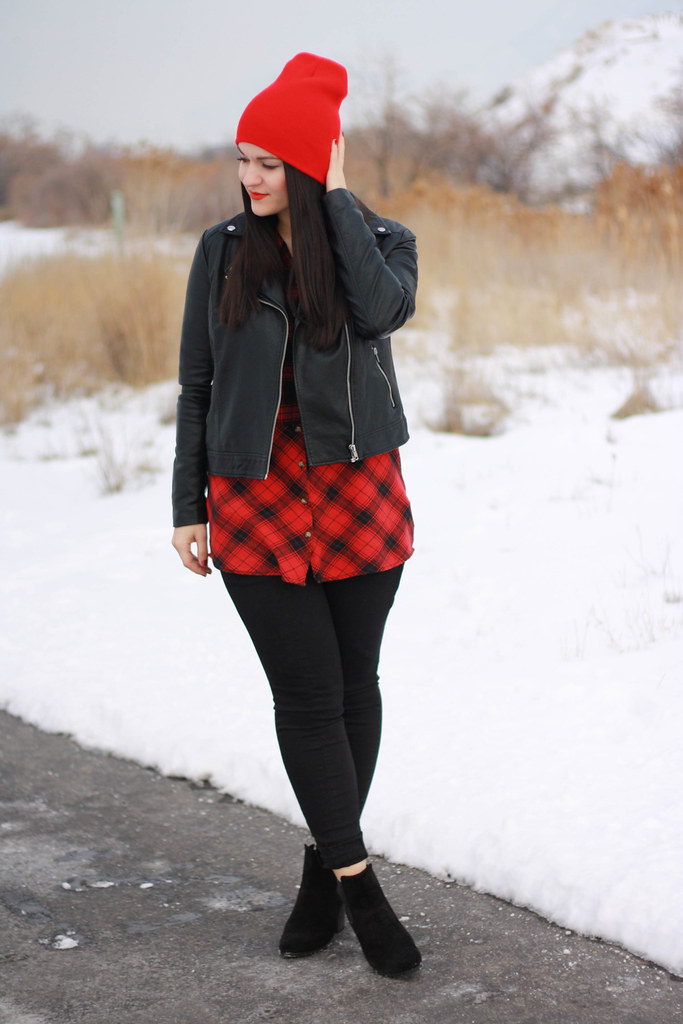 Plaid and Leather