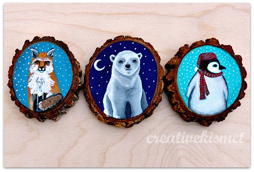 Little Animal Ornaments - Art by Regina Lord