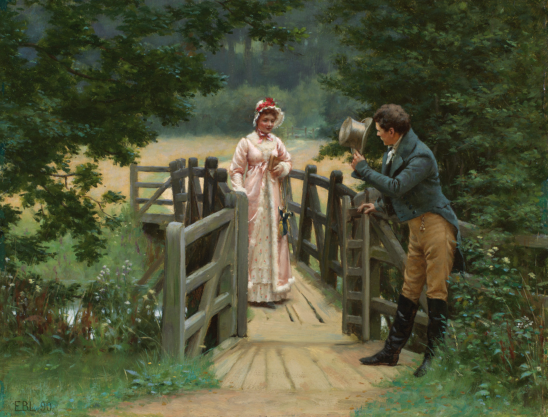 The Gallant Suitor by Edmund Blair Leighton