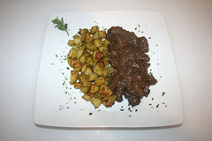 Viennese majoram beef with roast potatoes / Wiener Majoranfleisch mit Röstkartoffeln