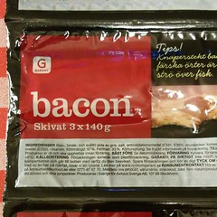 Bacon, skivat, sliced