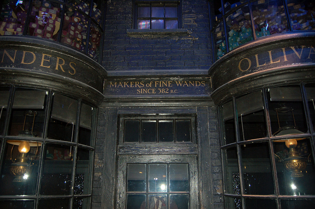 Ollivanders Wand Shop, Diagon Alley. Credit Rob Young
