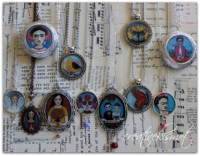 Art Pendant necklaces by Regina Lord