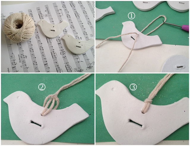 Christmas clay ornaments