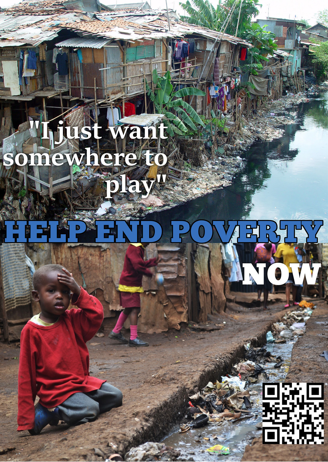 Create a rhetorical poster exercise: Help End Poverty. Now
