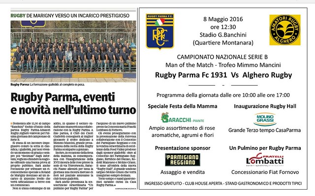 Gazzetta di Parma 7 maggio 2016