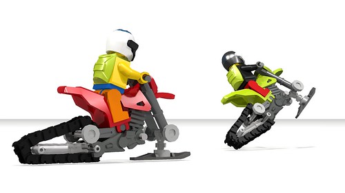 How to Build a Motorcycle Snowmobile Timbersled (MOC)