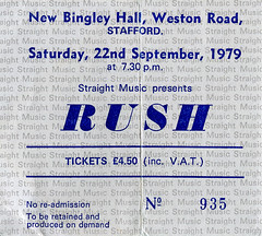 Concert Tickets 1976-1987