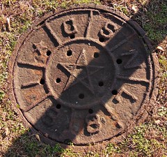Manhole Covers with Dates