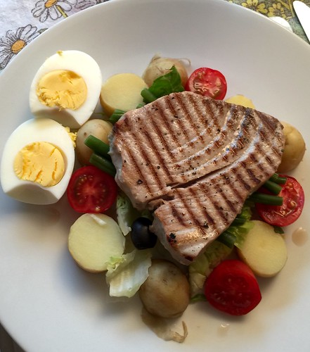 Tuna Steak and Salad