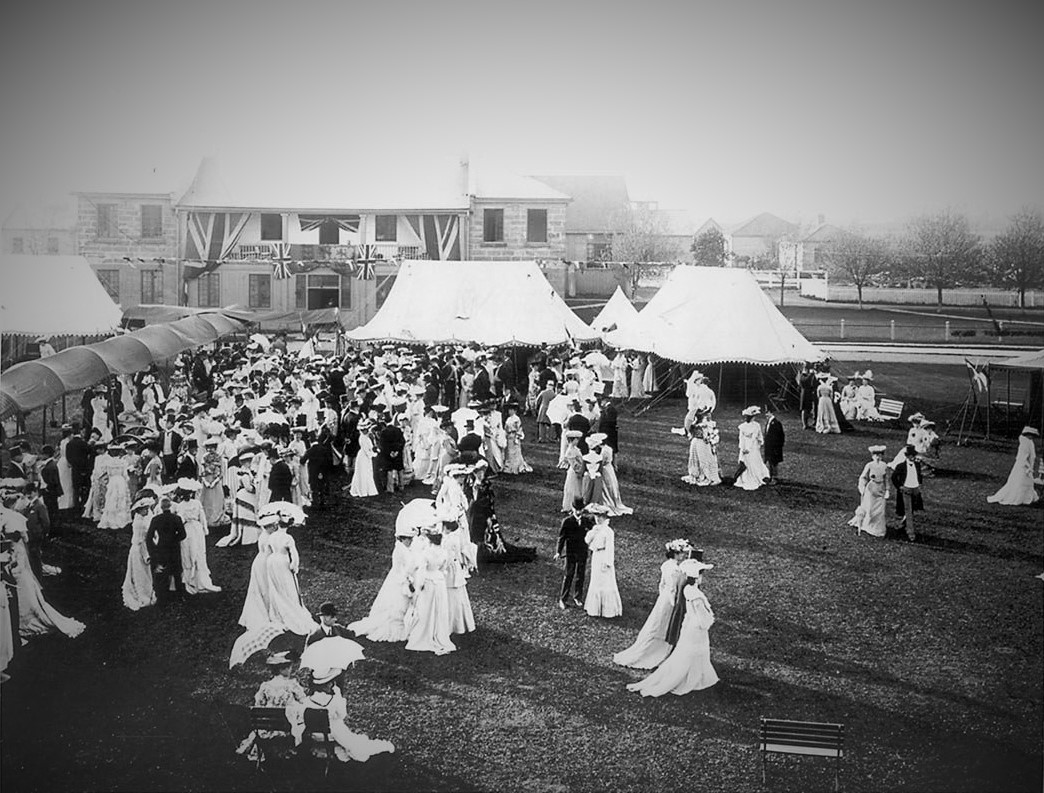 Garden party at Fort York, Toronto, Canada, c1909