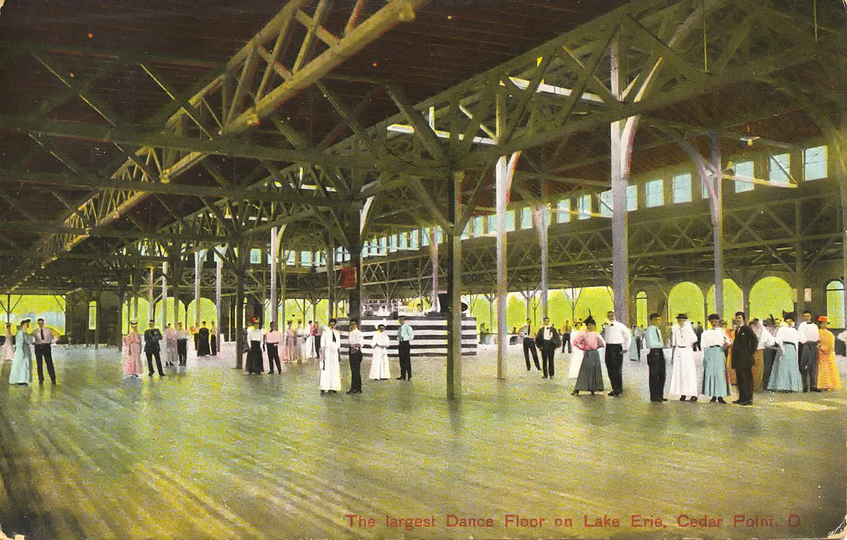 dance pavilion on Cedar Point, Ohio, built in 1882