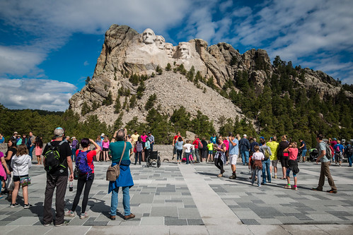 Visitors at Mt. Rushmore