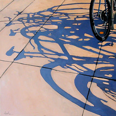 Bicycle Art - Shadows & Car Paintings