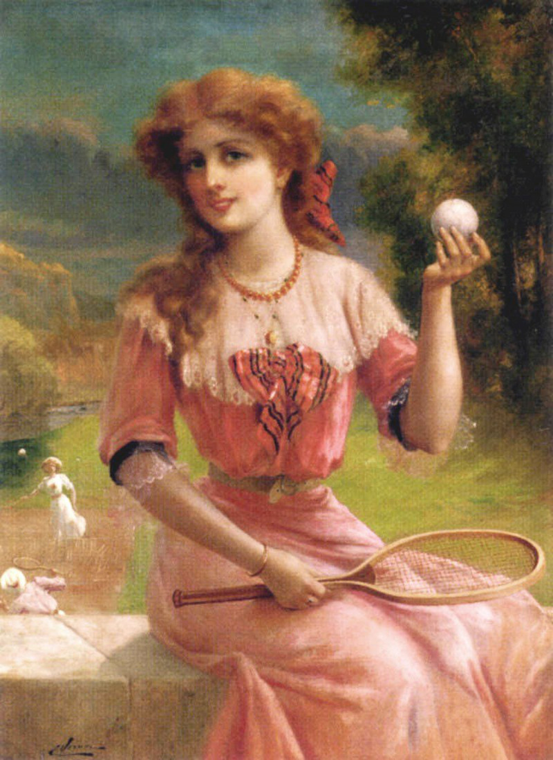 Tennis Anyone by Emile Vernon (French, 1872 - 1919)