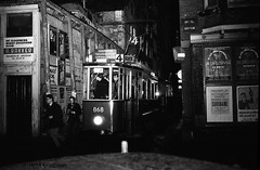 Preserved vintage Amsterdam trams