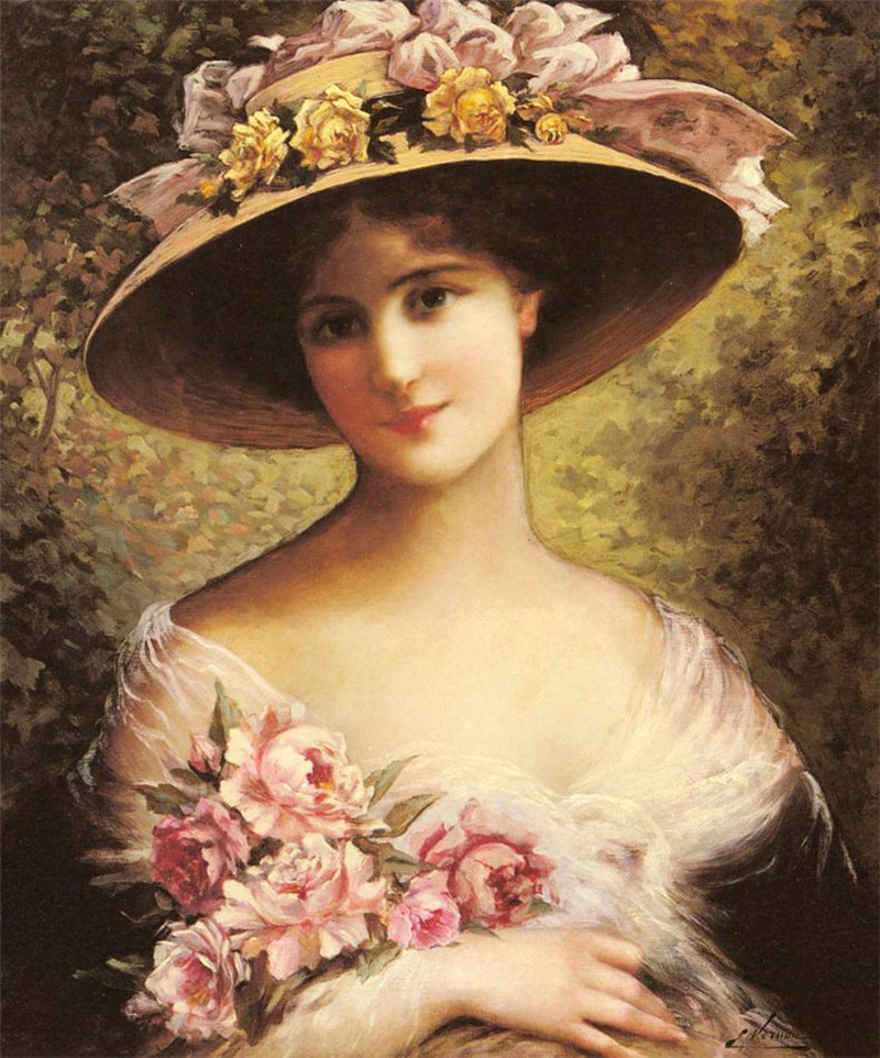 The Fancy Bonnet by Emile Vernon, Date unknown