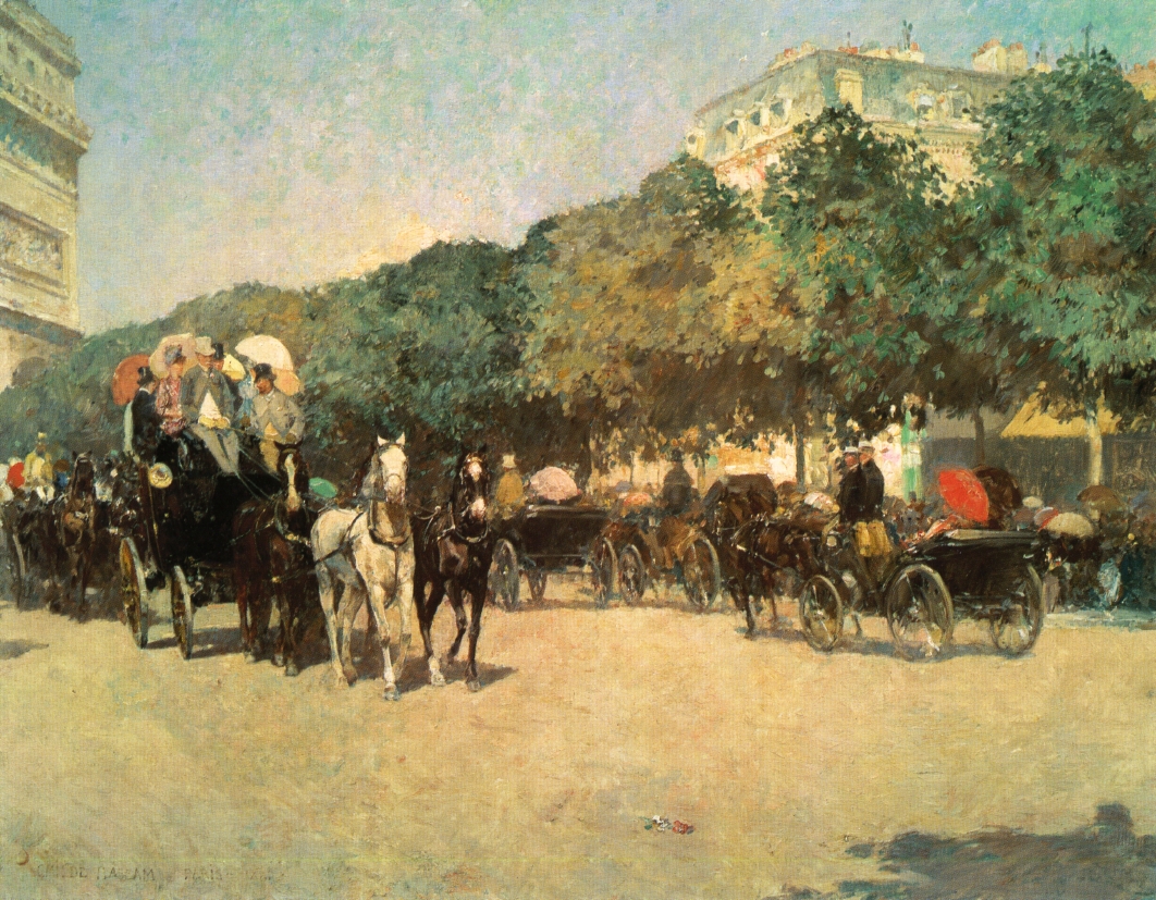 Grand Prix Day by Frederick Childe Hassam - 1887