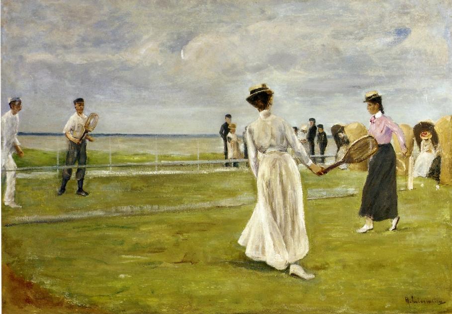 Tennis Game by the Sea by Max Liebermann - 1901
