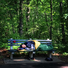 Peace of mind #lonely #no home #homeless #streetphotography #iphoneonly #walkthedog #clp #statenisland #ny #jcp #joechahwanphotography #parks