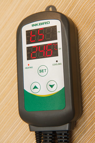 temperature set value on the Inkbird ITC-308 Temperature Controller
