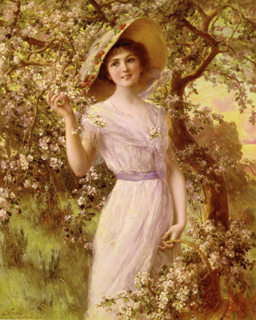 Cherry Blossom by Emile Vernon, 1916