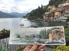 Quick sketch at Varenna, Lake Como. A very beautiful place.