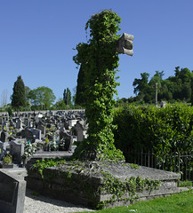cross on the cemetery of Pont-Audemer in Saint-Germain-Village